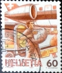 Stamps Switzerland -  Intercambio 0,45 usd 60 cent. 1987
