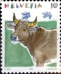 Stamps : Europe : Switzerland :  Intercambio 0,25 usd 10 cent. 1992