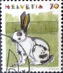 Stamps Switzerland -  Intercambio 0,65 usd 70 cent. 1991