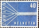 Stamps Switzerland -  Intercambio 0,35 usd  40 cent. 1957