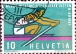 Stamps Switzerland -  Intercambio 0,20 usd  10 cent. 1962
