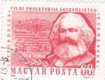 Stamps Hungary -  MANIFIESTO COMUNISTA DE KARL MARK