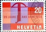 Stamps : Europe : Switzerland :  Intercambio 0,20 usd  20 cent. 1958