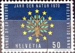 Stamps Switzerland -  Intercambio 0,65 usd  50 cent. 1970