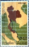 Sellos de Asia - Tailandia -  Intercambio 0,75 usd  7 b. 1973