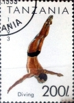 Stamps Tanzania -  Intercambio 1,25 usd  200 sh. 1992