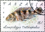 Stamps Tanzania -  Intercambio dm1g 0,70 usd  15 sh. 1992