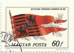 Stamps Hungary -  BANDERAS HISTÓRICAS. BANDERA DE LA FAMILIA HUNYADI, SIGLO XV. YVERT HU 2755