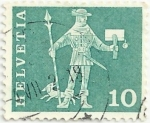 Stamps Switzerland -  MOTIVOS DE LA HISTORIA POSTAL. MENSAJERO DE SCHWYZ, SIGLO XV. YVERT CH 644