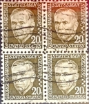 Stamps United States -  4 x 20 cent. 1967