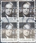 Stamps United States -  Intercambio 0,80 usd  4 x 14 cent. 1972