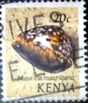 Stamps Kenya -  Intercambio 0,30 usd  20 cent. 1971