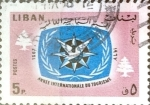 Stamps Lebanon -  Intercambio crxf 0,20 usd  5 p. 1967