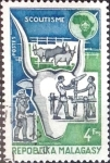 Sellos de Africa - Madagascar -  Intercambio 0,20 usd  4 fr. 1974