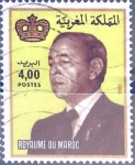 Stamps Morocco -  Intercambio 0,50 usd  4 d. 1984