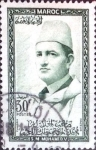 Stamps Morocco -  Intercambio 0,20 usd  30 fr. 1957