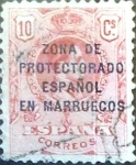 Stamps Spain -  Intercambio jxi 0,25 usd  10 cent. 1916