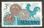 Stamps Africa - Malawi -  143 - Monedas