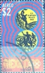 Stamps Mexico -  Intercambio 0,50 usd 2 p. 1968