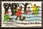 Sellos de America - Estados Unidos -  Navidad 1982.Trineo.