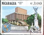 Stamps : America : Nicaragua :  Intercambio 0,20 usd 3 Córdoba. 1981