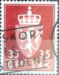 Stamps : Europe : Norway :  Intercambio 0,20 usd 35 o. 1955