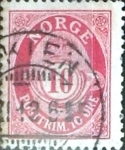 Sellos de Europa - Noruega -  Intercambio 0,20 usd 10 o. 1910