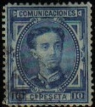 Stamps Europe - Spain -  ESPAÑA 1876 175 Sello Alfonso XII 10c Usado Espana Spain Espagne Spagna 