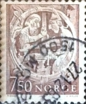 Stamps Norway -  Intercambio 0,20 usd 7,50 k. 1976