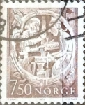 Stamps Norway -  Intercambio 0,20 usd 7,50 k. 1976