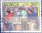Sellos del Mundo : Europa : Noruega : Intercambio cxrf 0,20 usd 2,50 k. 1984