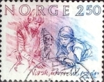 Sellos de Europa - Noruega -  Intercambio 0,20 usd 2,50 k. 1984