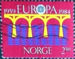 Sellos de Europa - Noruega -  Intercambio jxi 0,40 usd 2,50 k. 1984