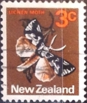 Stamps New Zealand -  Intercambio dm1g2 0,20 usd 3 cent. 1970