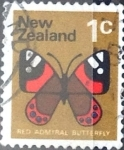 Stamps New Zealand -  Intercambio 0,20 usd 1 cent. 1970
