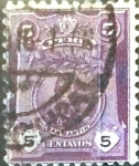 Sellos de America - Per -  Intercambio 0,20 usd 5 cent. 1909