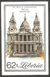 Stamps : Africa : Liberia :  Catedral Saint Paul