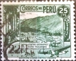 Stamps : America : Peru :  Intercambio 0,20 usd 25 cent. 1938