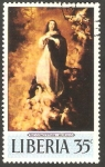 Stamps : Africa : Liberia :  La Inmaculada Concepción, de Murillo