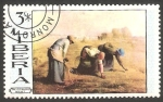 Stamps Liberia -  Pintura de  Millet