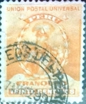 Stamps Peru -  Intercambio 0,35 usd 20 cent. 1896