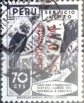 Stamps : America : Peru :  Intercambio 0,20 usd 10 sobre 70 cent. 1948