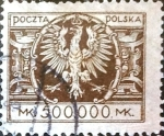 Stamps : Europe : Poland :  Intercambio 2,25 usd 500000 m. 1925
