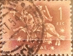 Stamps : Europe : Portugal :  Intercambio 0,20 usd 1 e. 1953