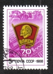 Stamps Russia -  70 Aniversario del Komsomol