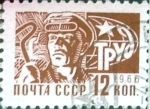 Stamps Russia -  Intercambio 0,20 usd 12 k. 1966