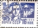 Stamps Russia -  Intercambio 0,20 usd 16 k. 1966