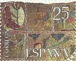 Stamps Spain -  TAPÍS DE LA CREACIÓ. PORCIÓN SH-2591A. EDIFIL 2585