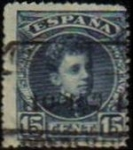 Stamps Spain -  ESPAÑA 1901-5 244 Sello Alfonso XIII 15c. Tipo Cadete Usado