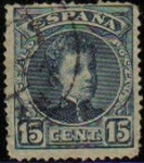 Sellos de Europa - Espa�a -  ESPAÑA 1901-5 244 Sello Alfonso XIII 15c. Tipo Cadete Usado